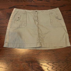 FASHION BUG Women's Plus Size Olive Green Khaki Skort Size 20W